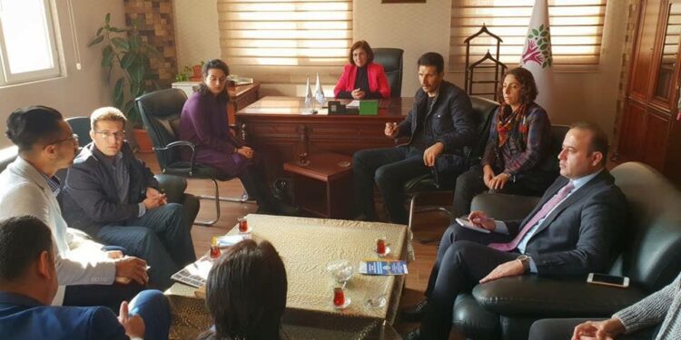 دیداری لاوان لەگەڵ خاتوو فلز بلوتەکین هاوسەرۆکی HDP لە ئامەد