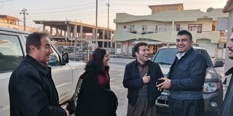 سەردانی یەکێتی لاوان و یەکێتی ژنانی دێموکڕاتی کوردستان لە ڕێکخراوی گەشەی لاوانی کوردستان