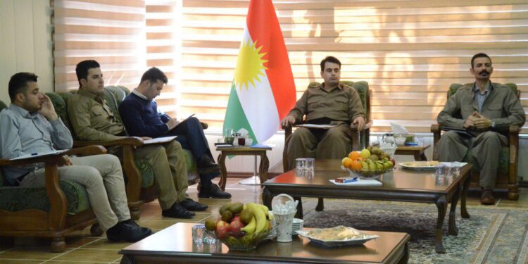 کۆبوونەوەی ڕێکخراوەکانی لاوانی ڕۆژهەڵات لە بارەگای ناوەندی کۆمەڵەی شۆڕشگێڕ