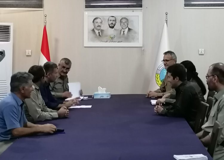 کۆبوونەوەی سکرتاریای حیزبی دێموکراتی کوردستان لەگەڵ بەرپرسانی ڕێکخراوە دێموکراتیکەکانی حیزب