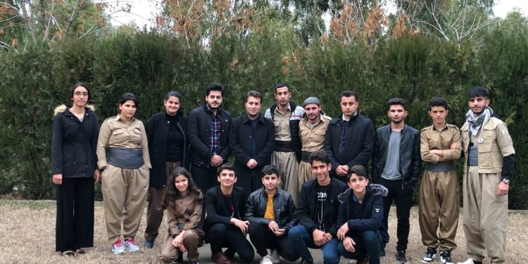 کۆبوونەوەی تەشکیلاتی یەکیەتیی لاوان لە ناوەندی ۳ی کوردستان