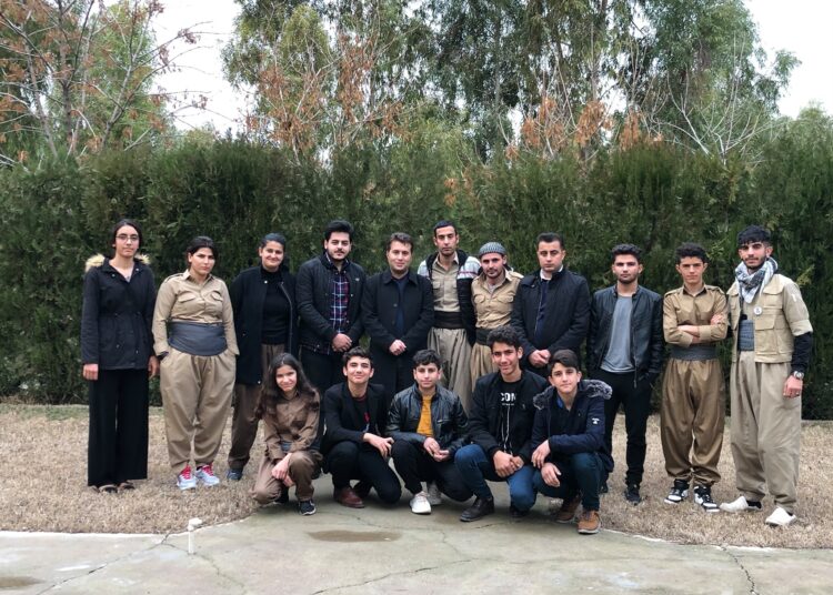 کۆبوونەوەی تەشکیلاتی یەکیەتیی لاوان لە ناوەندی ۳ی کوردستان