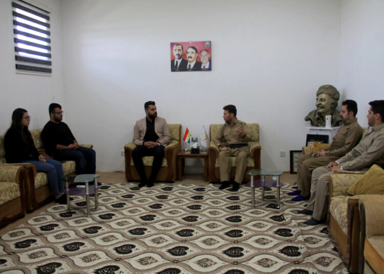 دیداری هاوبەشی یەکیەتیی لاوانی دێموکراتی ڕۆژهەڵاتی کوردستان و ئەنجومەنی جەوانانی ڕۆژئاوا