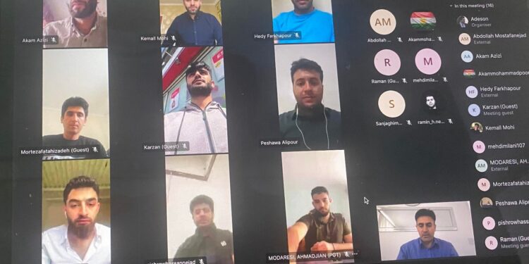 بەڕێوەچوونی کۆبونەوەی کۆمیتەی یەکیەتیی لاوانی دێموکراتی ڕۆژهەڵاتی کوردستان لە بریتانیا