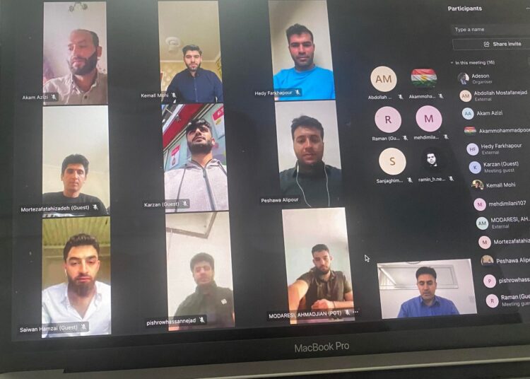 بەڕێوەچوونی کۆبونەوەی کۆمیتەی یەکیەتیی لاوانی دێموکراتی ڕۆژهەڵاتی کوردستان لە بریتانیا
