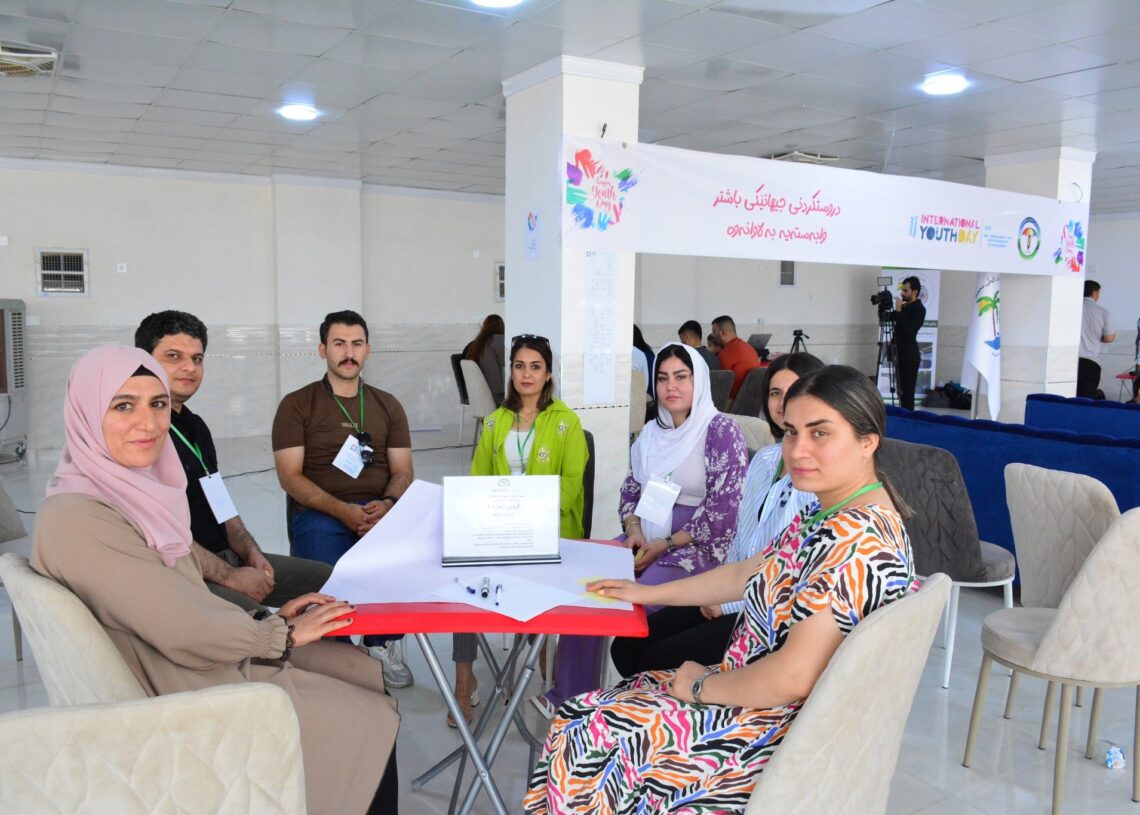 بەڕێوەچوونی چادرگەیەک بەبۆنەی ڕۆژی جیهانیی لاوان
