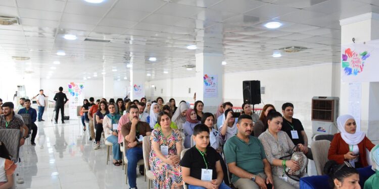 بەڕێوەچوونی چادرگەیەک بەبۆنەی ڕۆژی جیهانیی لاوان