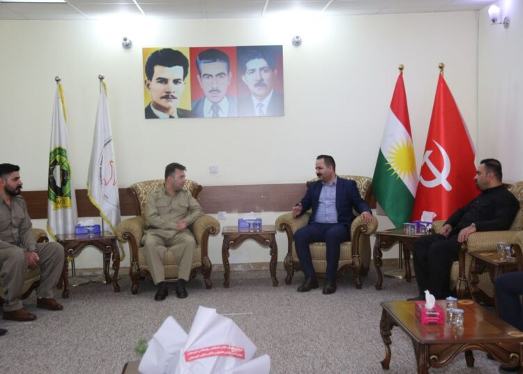 سەردانی هەیئەتێکی یەکیەتیی لاوانی دێموکرات لە لاوانی شیوعی