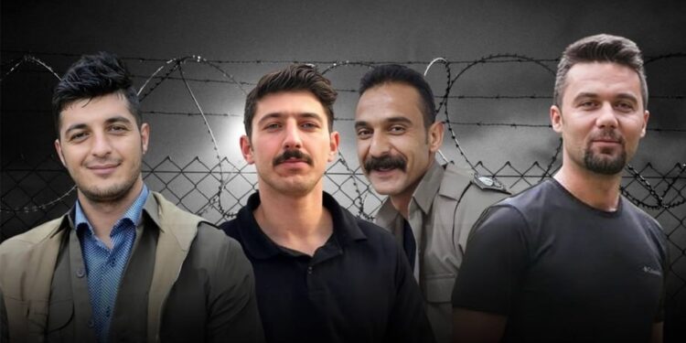 چوار بەندکراوی سیاسیی کورد لە سێدارە دران