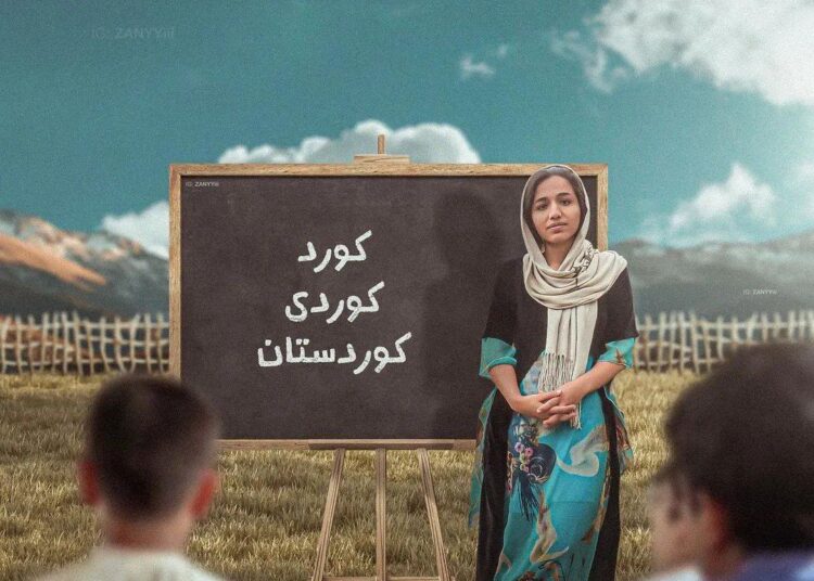 بەکوردی دەژیم بەکوردی دەمرم / بە کوردی دەیدەم وەڵامی قەبرمبەکوردی دیسان زیندوو دەبمەوە / لەو دونیاش بۆ کورد تێهەڵدەچمەوه