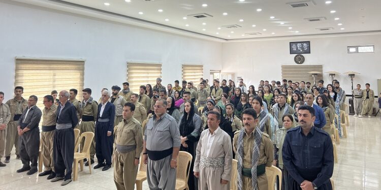 ٨٢هەمین  ساڵڕۆژی دامەزرانی یەکیەتیی لاوانی دێموڪراتی ڕۆژهەڵاتی ڪوردستان بەرز ڕاگیرا